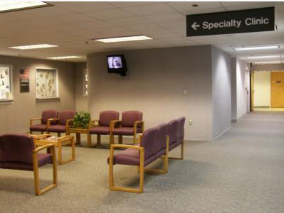 This is a picture of the waiting room for the specialty clinic